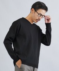 JIGGYS SHOP/ジギーズショップ JIGGYS SHOP ワイドリブVネックニットセーター / ニット セーター メンズ Vネック メストレッチ/507773853