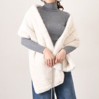 REAL STYLE/リアルスタイル REAL STYLE ショール ストール ティペット マフラー レディース 大判 結婚式 冬 フェイクファー 防寒 あったか 暖かい 厚手 おし/507774356