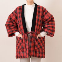 REAL STYLE/リアルスタイル REAL STYLE はんてん 羽織 もこもこ レディース おしゃれ 半纏 半てん 半天 袢纏 防寒 冬 中綿入り 裏ボア 裏起毛 綿混 綿入り/507774400
