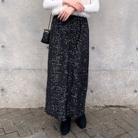 REAL STYLE/リアルスタイル REAL STYLE タイトスカート ロング 秋冬 ベロア スパンコール レディース ボトムス 膝下 ウエストゴム 軽量 裏地 おしゃれ 可愛い/507774442
