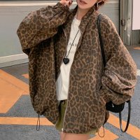 REAL STYLE/リアルスタイル REAL STYLE ブルゾン レディース 薄手 秋 冬 春 アウター 大きいサイズ レオパード ジャケット ジャンパー ジャンバー 暖かい 防/507774460