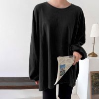 REAL STYLE/リアルスタイル REAL STYLE カットソー レディース 長袖 薄手 春 夏 秋 冬 コットン トップス Tシャツ ロンT 大きいサイズ おしゃれ ゆったり/507774469