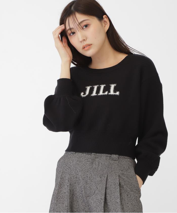 JILL by JILLSTUART ジルバイジルスチュアート 黒 ロゴニット ◇UV＆ウォッシャブルカーディガン（ニット/セーター）｜JILL