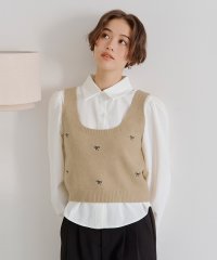 titivate/リボン刺繍ベストセットブラウス/507775545