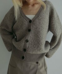 CANAL JEAN/キャナルジーン CANAL JEAN anuke Boucle Knit Cardigan ブークレニットカーディガン/62420527/507776121