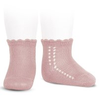 condor/靴下 子供 4歳～7歳 サイド オープンワーク パール ショートソックス 卒業式 入学式 入園式/507776258