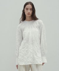 BEIGE，/【洗える・GISELe 4月号掲載】ASTILBE / コットンジャージークルーネックブラウス/507776637