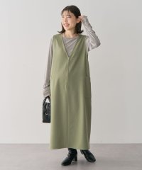 Green Parks/グリーン パークス Green Parks 前後2WAYハーフZIPジャンパースカート/507776677