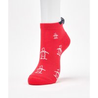 Munsingwear/マンシングウェア Munsingwear アンクル丈　梵天付きペンギン飛び柄ソックス【返品不可商品】/507777003