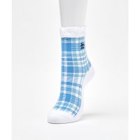 Munsingwear/マンシングウェア Munsingwear ショート丈　シースルーチェック柄ソックス【返品不可商品】/507777008