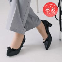 VIVIAN/ヴィヴィアン VIVIAN ポインテッドトゥパールリボン5cmヒール感激パンプス/507777191