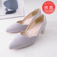 VIVIAN/ヴィヴィアン VIVIAN ポインテッドトゥ異素材フラワーカット4cmヒール感激パンプス/507777192