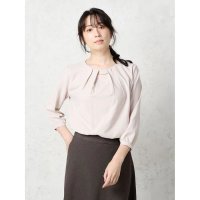 Perfect Suit FActory/パーフェクトスーツファクトリー Perfect Suit FActory 【UVカット/防しわ】パウダーストレッチ バー付き7分袖ブラウス/507777277
