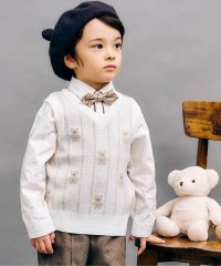 apres les cours/tinybear 総柄ニットベスト/506840022