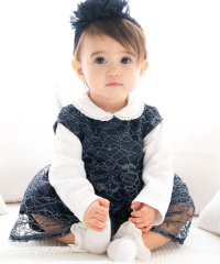 fillot de bebe reduction/【日本製】ラメコードレースワンピース(70~90cm)/507721469