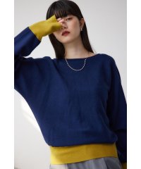 AZUL by moussy/バイカラードルマンニットプルオーバー/507777972