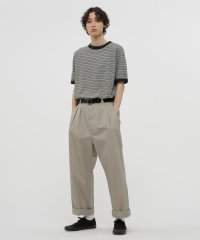 FINE COMPACT COTTON POPLIN TROUSERS