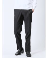 m.f.editorial/エムエフエディトリアル m.f.editorial ストレッチ スリムフィット ノータックスラックス デニム風黒(セットアップ可能)/507778140