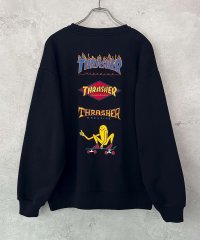 THRASHER/スラッシャー THRASHER 裏起毛バックプリント刺繍クルーネック/507778678