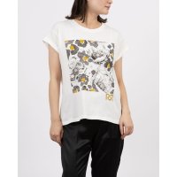 RINASCIMENTO/リナシメント RINASCIMENTO ビジューフラワーTシャツ/507778849