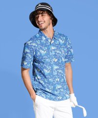 Munsingwear/マンシングウェア Munsingwear サンスクリーンフィラシスリゾート総柄プリント半袖ポロシャツ/507779025