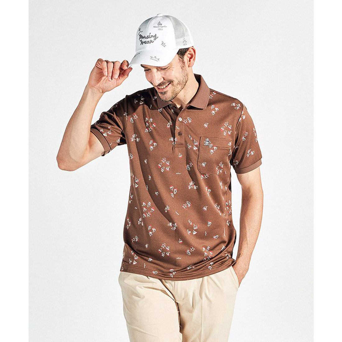 マンシングウェア Munsingwear サンスクリーンヨットモチーフ総