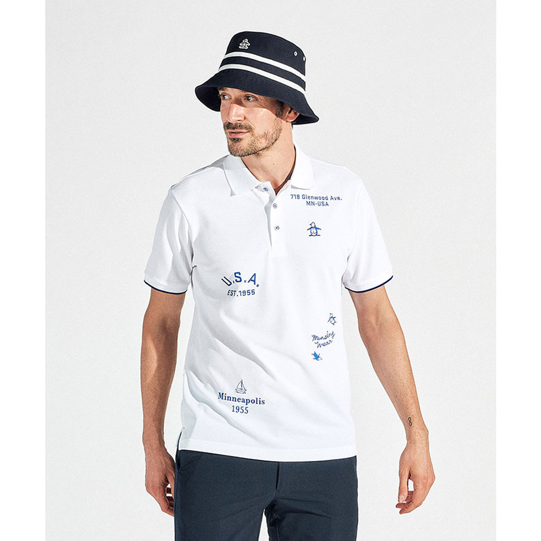 スペシャルオファ マンシングウェア Munsingwear サンスクリーンフィラシス飛び メンズウェア