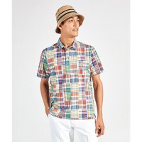 Munsingwear/マンシングウェア Munsingwear マドラスチェック総柄プリント半袖シャツ/507779040