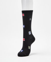 Munsingwear/マンシングウェア Munsingwear クルー丈 フラッグ飛び柄ソックス【返品不可商品】/507779123