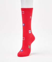 Munsingwear/マンシングウェア Munsingwear クルー丈 フラッグ飛び柄ソックス【返品不可商品】/507779123