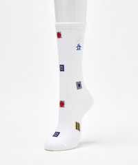 Munsingwear/マンシングウェア Munsingwear クルー丈 フラッグ飛び柄ソックス【返品不可商品】/507779123