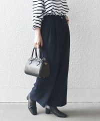 SHIPS any WOMEN/SHIPS any: ツイード タック セミワイド パンツ［NAVY BLUE］/507779424