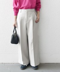 SHIPS any WOMEN/SHIPS any:〈洗濯機可能〉ダブルクロス クロップド ワイド パンツ ［NAVY BLUE］/507779425