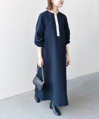 SHIPS any WOMEN/SHIPS any:〈洗濯機可能〉ダブルクロス ヨークカラー ワンピース［NAVY BLUE］/507779430