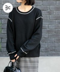 URBAN RESEARCH DOORS/FORK&SPOON　バイカラーステッチニットプルオーバー/507779515
