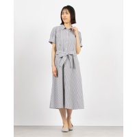 TONAL/トーナル TONAL リボン付シャツフレアワンピース/507779972