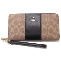 COACH/コーチ COACH コーチ 財布 COACH アウトレット シグネチャー ロング ジップ アラウンド ウォレット ストライプ 長財布 CW947 IMQRX/507780336