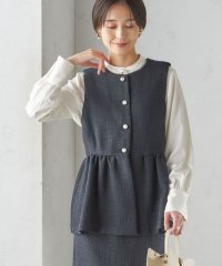 SHIPS WOMEN/〈セレモニー対応可〉スラブ ツイード ジレ（セットアップ対応）/505829714