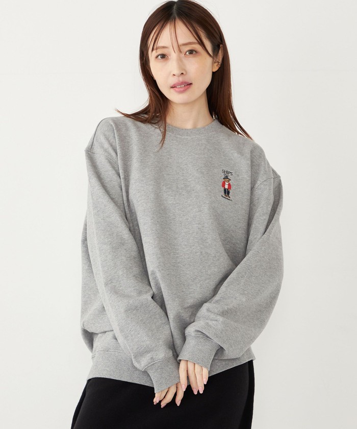DRIFTOUT ユニセックス キャンパス BEAR 078 スウェット 3colors Violence Bear Print Round Neck Pullover Sweatshirt Jacket