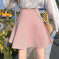 RIFF/リフ Riff ふわりと広がるフレアデザイン ミニフレアスカート インナーパンツ付き インナーパンツ付 ショート丈スカート ハイウエスト ボトム ボトムス 無地/507152915