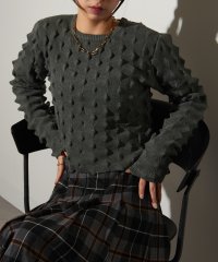 MAISON BREEZE reveur/MAISON BREEZE reveur P100 トゲトゲクロップドプルオーバー ショート丈 クロップド丈 長袖 トップス プルオーバー DTK/507780168