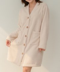 TeddyShop/テディショップ Teddyshop 【2WAY】長袖モコモコパステル＆ベーシックカラールームウェアワンピース/カーディガン/507780890