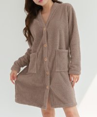TeddyShop/テディショップ Teddyshop 【2WAY】長袖モコモコパステル＆ベーシックカラールームウェアワンピース/カーディガン/507780890
