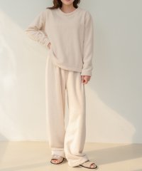TeddyShop/テディショップ Teddyshop レディース 長袖ふんわりモコモコプルオーバーラウンドネックルームウェア 上下2点セット/507780893