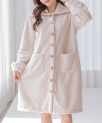TeddyShop/テディショップ Teddyshop レディース 長袖2WAY襟もふっとあったかルームウェアワンピース/ガウン/507780895