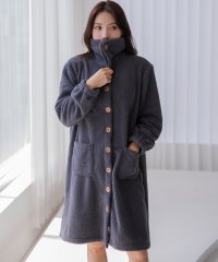 TeddyShop/テディショップ Teddyshop レディース 長袖2WAY襟もふっとあったかルームウェアワンピース/ガウン/507780895
