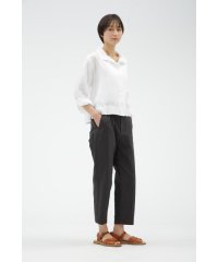 MARGARET HOWELL/PLAIN WEAVE COTTON LINEN TROUSERS/507781230