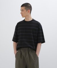 MARGARET HOWELL/ALTERNATE STRIPE COTTON JERSEY TOP/507781259