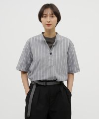 MHL./END ON END STRIPE COTTON SHIRT/507781261