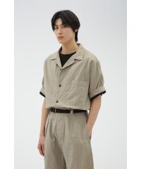 MHL./FADED LINEN COTTON PLAINWEAVE SHIRT/507781276